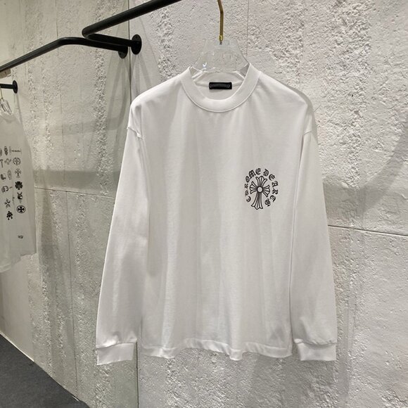 Chrome Hearts Print White Long Sleeve T-Shirt - Picture 8 of 8